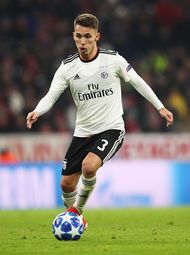 Alex Grimaldo in action for SL Benfica